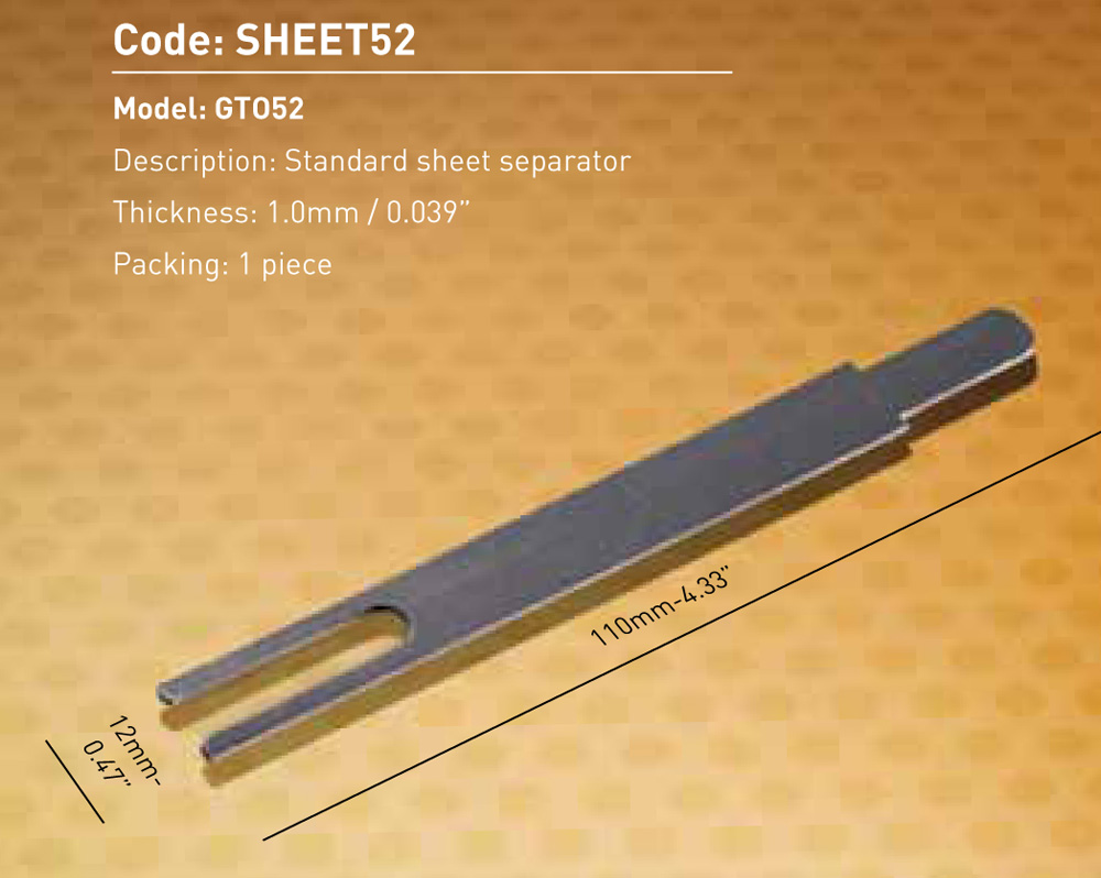 Heidelberg platen sheet separators x 6 