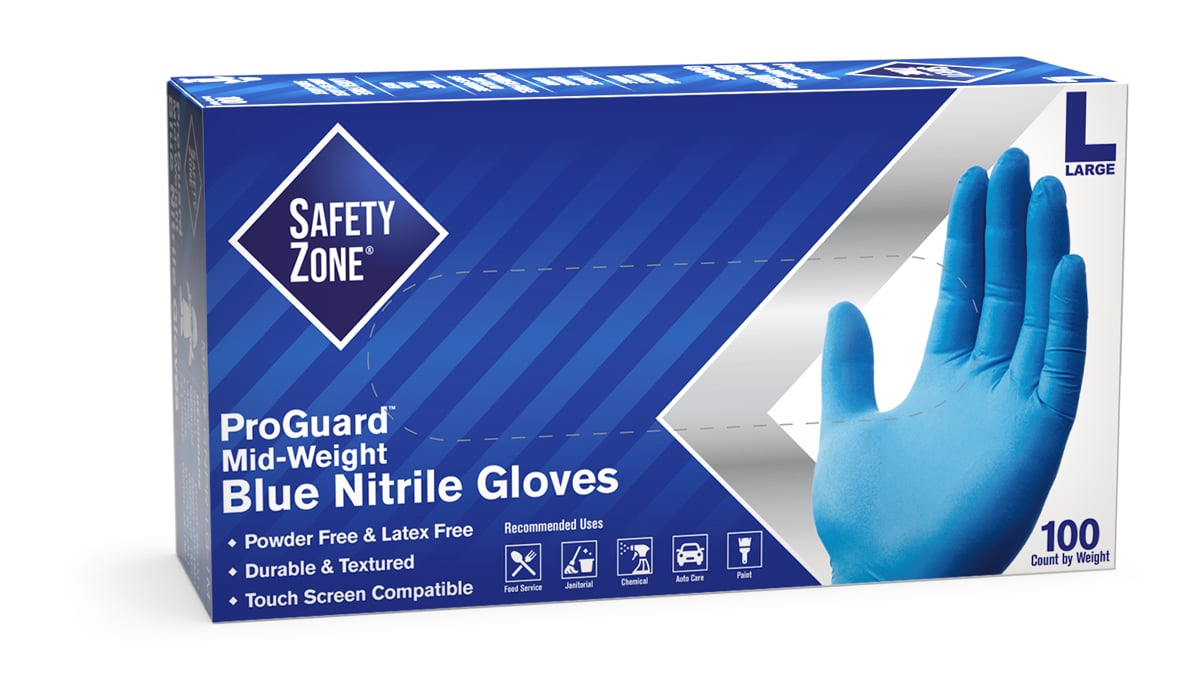 G-Tek Polykor X7 18 Gauge Nitrile Gloves x 12 – Connekt Plumbing Uniforms